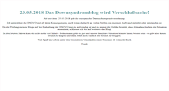 Desktop Screenshot of downsyndromblog.de